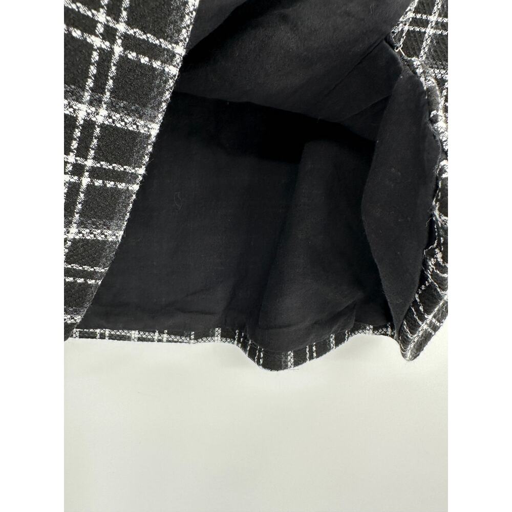 Zara Womens Black Tweed Mini Skirt Size S Academia‎ Preppy Schoolgirl - Picture 4 of 9